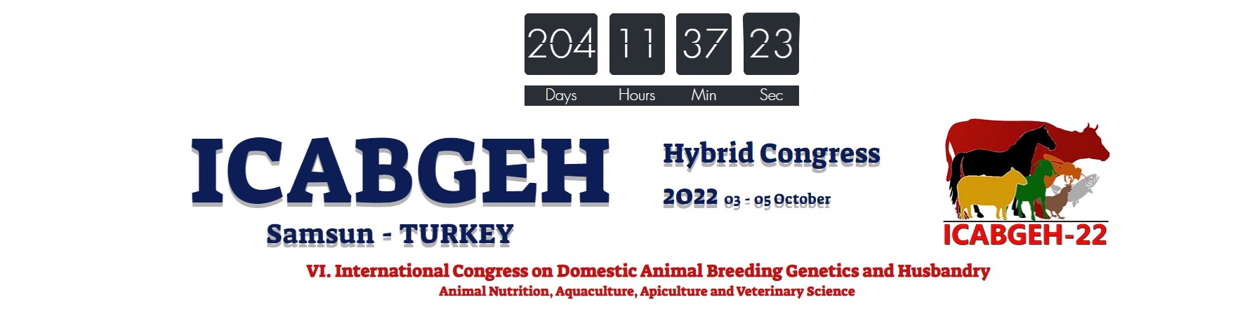 6. International Congress on Domestic Animal Breeding Genetics and Husbandry ICABGEH 2022