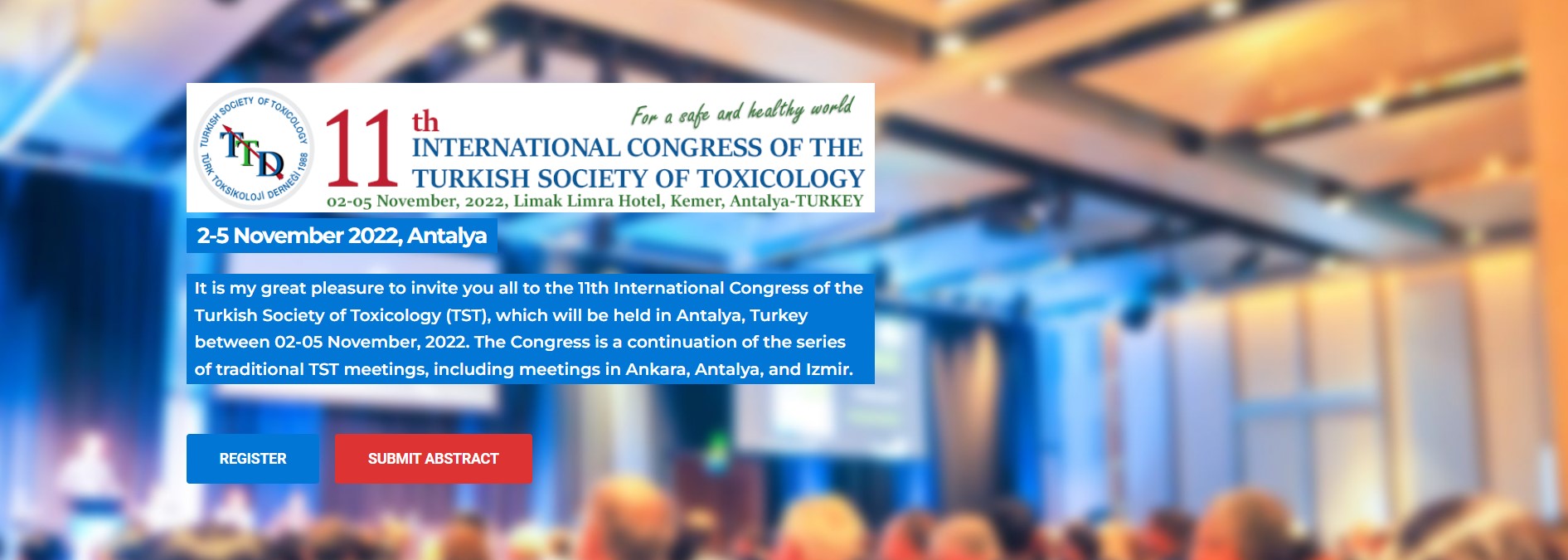 11. International Congress of the Turkish Society of Toxicology